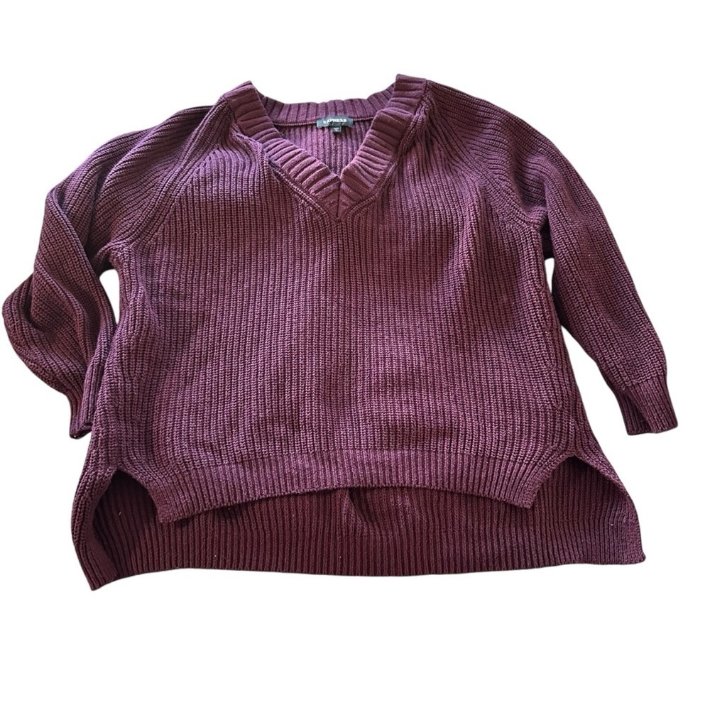Express Pink Off-the-Shoulder Sweater